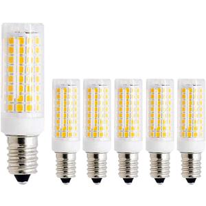 10W E12 Dimmable LED Candelabra Bulbs - 3000K Warm White Replacement 80W Equivalent Incandescent Bulbs, E12 Ceramic Corn Light Bulbs for Home Lighting, Ceiling Fan, AC120V (6 Pack)