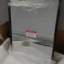 TokeShimi 16 x 20 Recessed Medicine Cabinet with Mirror, Assembly Required, Black Bathroom Medicine Cabinet with Mirror, Stepless Adjustable Shelves, Beveled Aluminum Frame, DTC Hinge