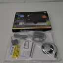 GE Ultra-Thin Amplified TV Antenna, 4K Ready 1080P Digital HDTV UHF VHF, Long Range Indoor TV Antenna, Amplifier with LTE Filter, Reversible Black/White Finish, 48862