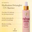 Rahua Hydration Detangler + UV Barrier - Leave-In Spray for All Hair Types - Vegan Heat Protectant and Anti-Frizz Mist with Morete Oil, Sacha Inchi and Mango - Color Safe - 6.5 Fl Oz