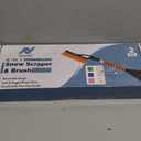 27" Car Snow Brush and Ice Scrapers for Car Windshield (2 Pack), Window Scraper with Ergonomic Foam Grip, Snow Removal for Car, Must Have Winter Car Accessories (Green and Pink)