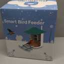 birdsnap TUC Bird Feeder with Camera 2K HD, Solar Panel 32GB Card 4-in-1 Perch, 160View Auto Detect & Notify AI Identify Video Bird Camera Wireless Outdoors Ideal Gift for Birds Lover (Blue)