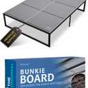 Meliusly Low Profile Bunkie Board Queen Size (60x80) - Non-Slip Breathable Bed Support Board for Slatted Bed Frame, Anti-Sag Under Bed Support, Noise Minimizing Moisture Resistant Bed Board