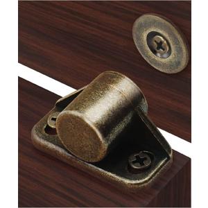 4 Pack Cabinet Magnets Strong, Magnetic Door Catch, Cabinet Door Closers, Magnets for Cabinet Doors Latches Hardware - Bronze