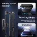 for iPhone 17 Pro Max Case 6.9" with Belt Clip Holster,Compatible with MagSafe,Anti-Drop,Shockproof,Heavy Duty Protection,w/Screen Protector,with 360Rotating Kickstand,Black