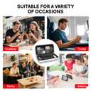 MOCADIA Carrying Case for Switch 2 ,Travel case for Nintendo Switch 2 (2025) NS2 Carrying Case Game Protector Hard Shell Bag with 24 Game and Host Card Slots & Accessories Storage Bag (Red White)