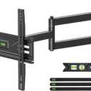 USX MOUNT Corner TV Wall Mount with 31.22" Long Arm for 26-65 Inch TVs up to 80 lbs, Full Motion TV Wall Mount Bracket with Swivel and Tilt, Max VESA 400x400mm fit Most 32 40 42 43 50 55 60 65 TVs