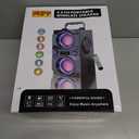 60W (80W Peak) Portable Bluetooth Speaker with Double Subwoofer Heavy Bass, Bluetooth 5.0 Wireless 100ft Outdoor Speaker, Support FM Radio, LED Colorful Lights, Stereo Sound, for Home, Party, Travel