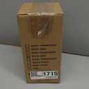 Makeup Brush Holder with Lid 360 Rotating Clear Dustproof Make Up Organizers for Vanity Bathroom Countertop, Black