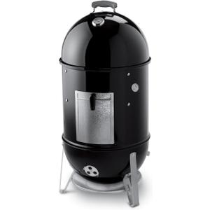 Weber Smokey Mountain Cooker 18-Inch Charcoal Smoker – Outdoor BBQ Smoker with Dual Cooking Grates, Porcelain‑Enameled Kettle & Temperature Control Dampers