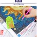 2 x VividMeng Moon Diamond Art Kits for Adults,Sun Diamond Painting Kit for Adults,DIY Full Drill Diamond Painting Moon Gem Art and Crafts 13.78x13.78inch (HDP0029-35x35)