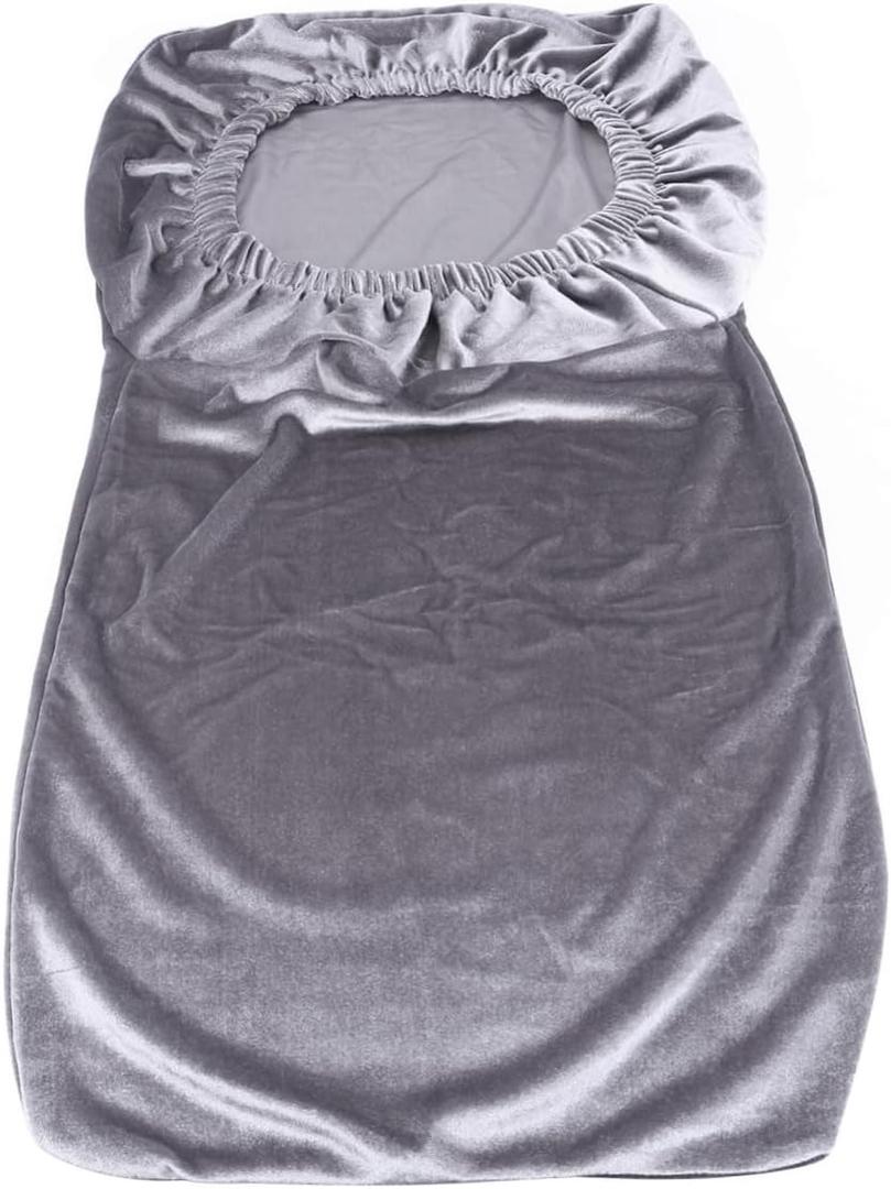 Zerodeko Stretchy Chair Cover Multi-Color Elastic Polyester Seat Protector Removable Half-Cover for Dining Hotel and Office Use