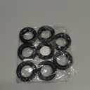 8 Pcs Upgrade Luggage Wheel Covers, Carry On Luggage Suitcases,Wear-Resistant, Anti-Noise, Silicone Wheel Protective Covers for 2-2.4" Spinner Wheel (Black)