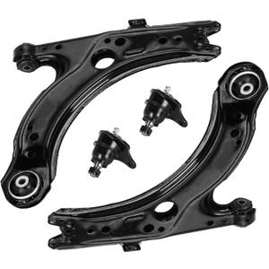 Front Lower Control Arms w/Ball Joints- Left & Right Side Suspension Kits for Beetle 1998-2010, for Golf 2000-2006, for Jetta 2000-2004(4PCs)