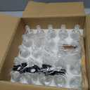 25 Pcs 1.7 OZ Mini Glass Liquor Bottles with Lids Small Glass Wine Bottles Reusable Empty Alcohol Bottles with Aluminum Black Screw Cap (1.7OZ 25PC)