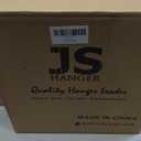 JS HANGER Wooden Coat Hangers, 20 Pack High Grade 17.5 Inch Wood Suit Hangers with Non Slip Pant Bar - Extra Smooth and Splinter Free Walnut Finish Wooden Suit Hangers for Closet Organization