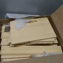 3 Pieces Large Pine Wood Crates For Storage, Unfinished Natural Wooden Crates, 17" x 13" x 8.9" Each, Holds Up to 50 Pounds
