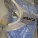 CO-Z Inflatable Adult Bath Tub, Free-Standing Blow Up Bathtub with Foldable Portable Feature for Adult Spa with Electric Air Pump (High-Density PVC) (Blue)