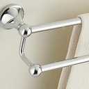 Antique Bathroom Double Towel Bar Chrome, 24 Inch Towel Racks for Bathroom Wall Mounted,Bathroom Towel Holder,Bathroom Two Towel Hanger Rod