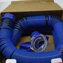 DUMPMAN RV Sewer Hose 20 Ft, Sewer Hose for RV Camper, RV Sewer Hose Kit with Swivel Fitting - Includes 90 Degree Clear View Sewer Adapter, and 2 Storage Caps