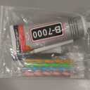 B7000 Adhesive Rhinestones Glue for Crafts, 1PC 110ml / 3.7 fl oz with 5 Dotting Pen Tool, Wax Pencil and Tweezer, Jewelry Glue for DIY Craft, Makeup, Shoes, Jewelry Making, Nail Art