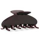 MAORULU Premium Durable Acetate Hair Claw Clips for Women Girls, 4 Inch Large Cute Jaw Clip for Thick or Thin Hair, Vintage Y2K Hair Clips, Dark Brown