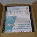 Acrylic Magnetic Sign Holder, Easy-Opening 8.5 x 11 Wall Mount Display Frames, Self Adhesive Back Plastic Clear Document Frame, Horizontal & Vertical Display (Black, 3Pack)