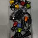 1/4 inch Hex Shank Bit Holders Keychain Quick-change Design for Nut Driver Screwdriver Drill Bit Gift for Men (Color-2 Set)