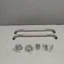 2 Pack Shower Grab Bars for Bathtubs and Shower 16 Inch Anti-Slip Handle Chrome