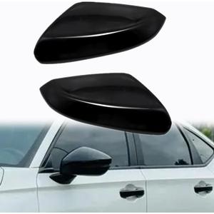 Priprilod pair Mirror Cap Cover Glossy Black,Compatible With Honda Civic 2016-2021 Left Driver & Right Passenger Side # 76251TBAA21ZG 76201TBAA11ZF
