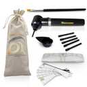 BROWSXPERT Electric Mixer Kit  Pigment Mixer Machine, 5 Mixing Sticks Stirring Tool for Pigment, Henna & Tinting + Bowl, Brush, 6 Stencils & 3 Sticky Rulers  Skin Prep & Mapping Accesories