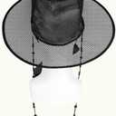 Traditional Korean Gat Cosplay Hat  Black Mesh Joseon-Style Hat with Beaded Chin Strap & Ribbon | Kpop Boy Group Costume Accessory for Men, Halloween, Stage Events