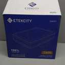 Etekcity Air Mattress Upgraded Twin Size Camping Air Bed Blow Up Bed Inflatable Mattress Raised Airbed with Rechargeable Pump for Guest, Camping, Hiking, Height 9", Storage Bag, Brown