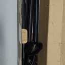 REERON House Flag Pole, 5 FT Metal Spinning Flag Poles Kit, 1" Tangle Free Stainless Steel Flagpole with 360 Flag Rings & 2-Position Holder Bracket for Outside House Porch Wall Mount for 3x5 Flag