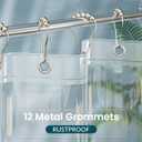 Titanker Clear Shower Curtain Liner, Plastic Shower Liner PEVA 72 x 72 Lightweight Waterproof Shower Curtains for Bathroom with Magnets and Rustproof Grommets