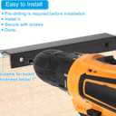 PATIKIL Mount Finger Edge Pull, 10 Pack 200mm/7.87" Aluminum Alloy Concealed Handle Cabinet Edge Pulls with Screws for Home Kitchen Furniture Door Drawer, White