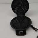 Mueller Heart 5 Waffle Maker, Norwegian Waffle Iron, Adjustable Browning Control & Nonstick, Cool Touch Handle, Easy to Clean, Small Kitchen Appliances