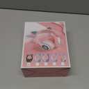 TCJJ Bluetooth 6.0 Cat Ear Kids Headphones for Girls, LED Light Up, 85dB Safe Volume Limit, Stereo Sound Toddler Foldable Wireless & 3.5mm Wired Headset with Mic for School, Tablet, Travel (Black)