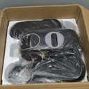 MERACH Under Desk Elliptical Machine, Leg Exerciser While Sitting for Seniors with Remote Control & 12-Speeds, Quiet Portable Electric Seated Pedal Exerciser Machine for Home Office