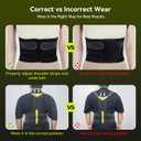 Posture Corrector for Women & Men, Breathable Full Back Brace Support for Hunchback, Adjustable Invisible Shoulder Straightener for Upper & Lower Back Pain Relief, Daily Wear for Office & Home, Medium