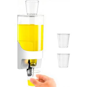 ZOBONETI 30.5OZ Automatic Mouthwash Dispenser for Bathroom, Wall Mounted Mouth Wash Dispensers, Hanging Mouthwash Holder for Adults/Kids