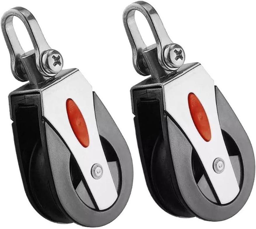 Heavy Duty Equipment Single Rotating Nylon Pulley Block With Efficient Design(2pcs)