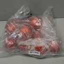 Liliful 12 Pcs Christmas Ball Ornaments Christmas Tree Decorations Shatterproof Foam Glitter Balls Hanging Xmas Tree Ornaments for Home New Year Holiday Indoor Outdoor Party Decor(Red,3.54 Inch)