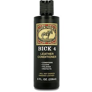 Bickmore Bick 4 Leather Conditioner 8 oz - Cleaner & Conditioner - Restore Polish & Protect All Smooth Finished Leathers