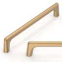 Talentedeco 10 Pack Champagne Bronze Cabinet Pulls 5 Inch(128mm) Kitchen Cabinet Handles Cabinet Hardware for Drawer Pulls