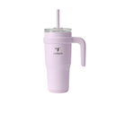 REDUCE 24 oz Stainless Steel Tumbler with Handle - Dual-Wall Vacuum Insulated Travel Mug, Sweat-Proof Lid & Reusable Straw - Keeps Drinks Cold for 24 Hrs, Fits Cupholders, Dishwasher Safe - Lilac Bud