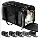 Cat Carrier Dog Carrier Pet Carriers Soft-Sided Cats Bag Animal Carriers Puppy Carrying Bag TSA Airline Approved Small Dog Carrier Soft Sided, Collapsible Travel Carriers for Big Cats(Up to 16lbs),