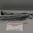 Thestoa Shower Curtain Rod Adjustable 43-78 inch, 1"Diameter Spring Tension Curtain Rod No Drill, Anti-Rust Non-Slip Shower Rod, Black Shower Curtain Rod for Bathroom Tension