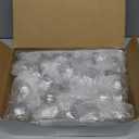 Patelai 50 Pcs Christmas Clear Plastic Fillable Ornaments for Tree Christmas Drink Balls Plastic DIY Hanging Pendant Ball for Crafts Home Wedding Party Decor (50,100 ml)