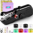 Handheld Sewing Machine, Mini Portable Hand Sewing Machines for Beginners, Quick Stitching & DIY Crafts Electric Small Sewing Machine, Dual Power Complete Sewing Kit for DIY Home Travel